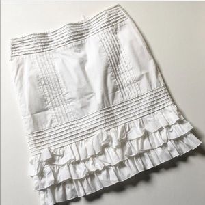White cotton Bebe skirt